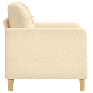 Křeslo krémové 60 cm textil - obrázek 4