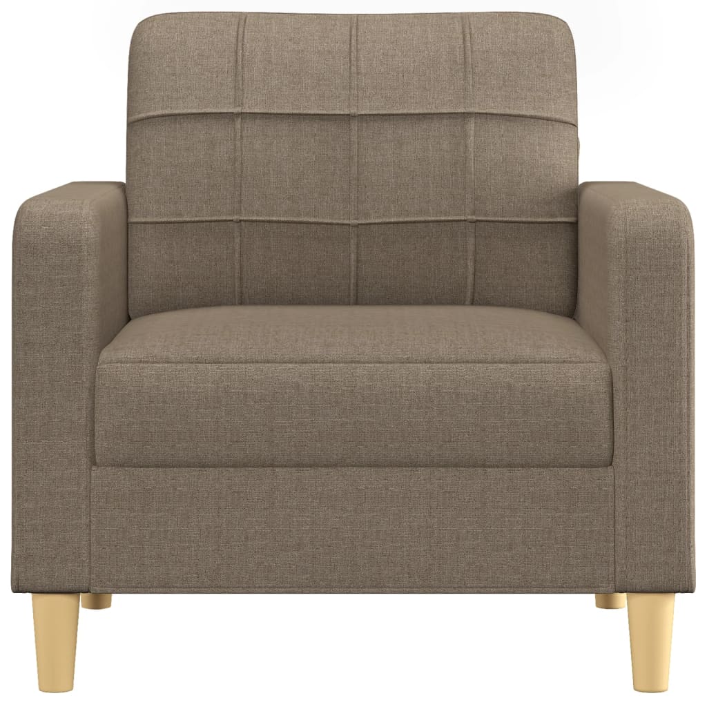 vidaXL Fauteuil Taupe 60 cm Tissu