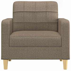 Křeslo taupe 60 cm textil - obrázek 3