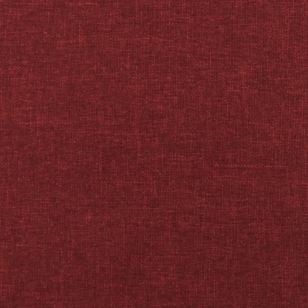 Canapea cu 2 locuri, roșu vin, 120 cm, material textil