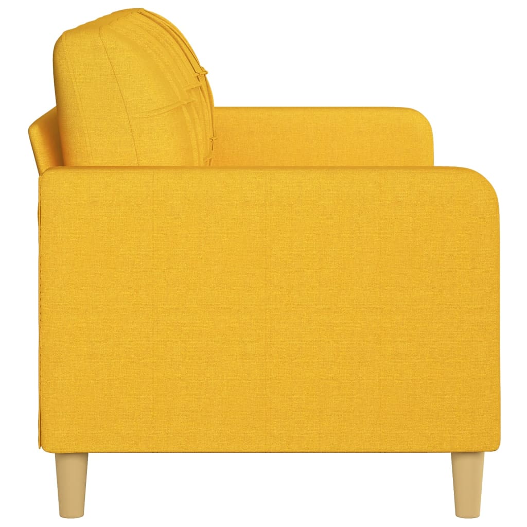 3-Sitzer-Sofa Hellgelb 180 cm Stoff | Stepinfit.de