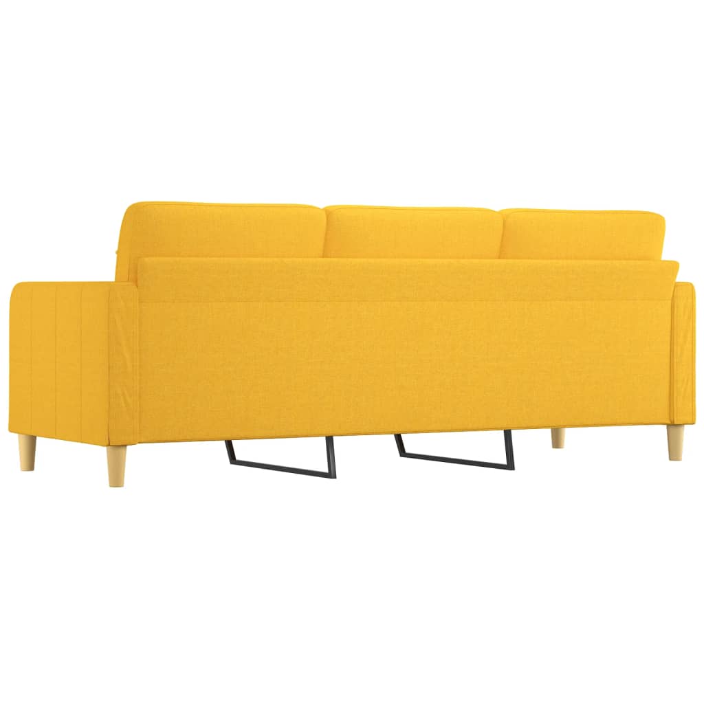 3-Sitzer-Sofa Hellgelb 210 cm Stoff | Stepinfit.de