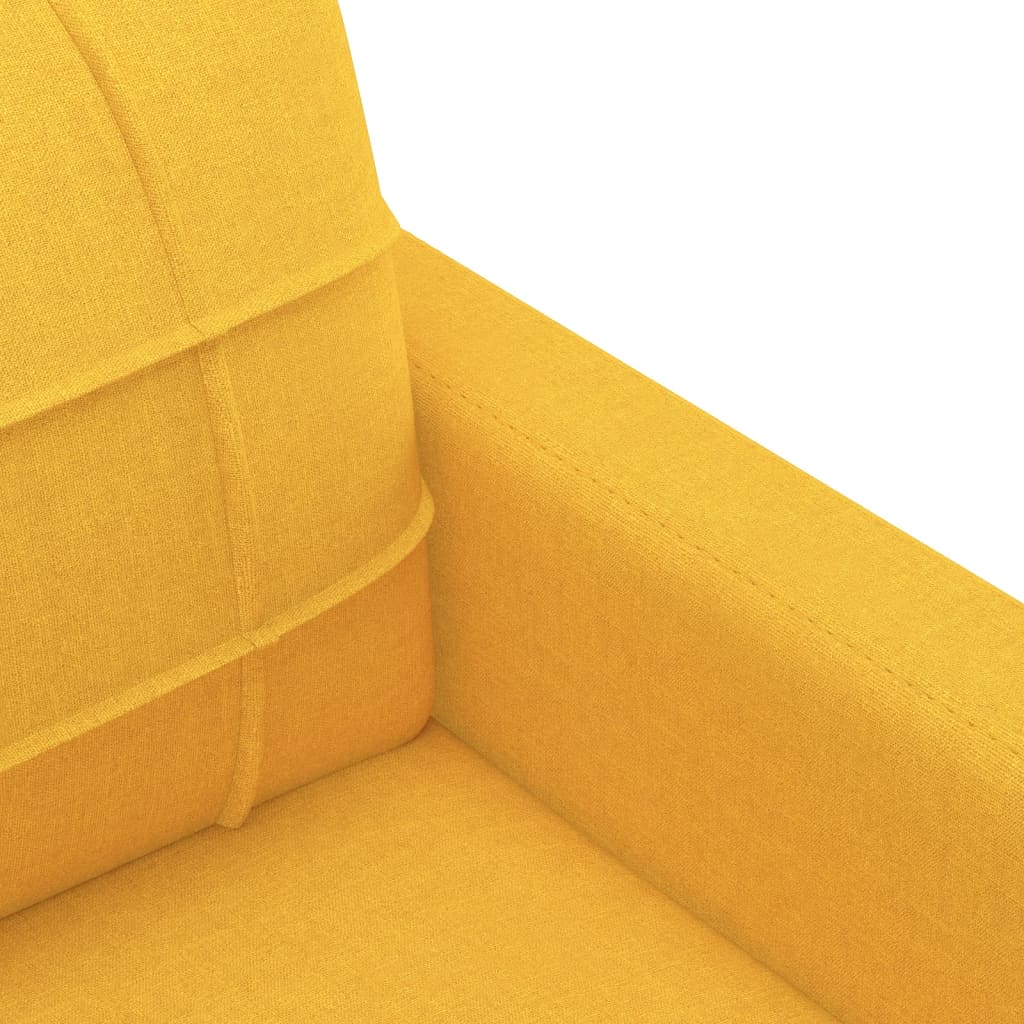 3-Sitzer-Sofa Hellgelb 210 cm Stoff | Stepinfit.de
