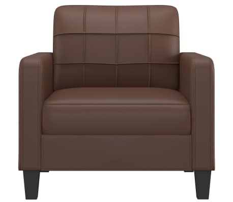 vidaXL Fotelja smeđa 60 cm od umjetne kože