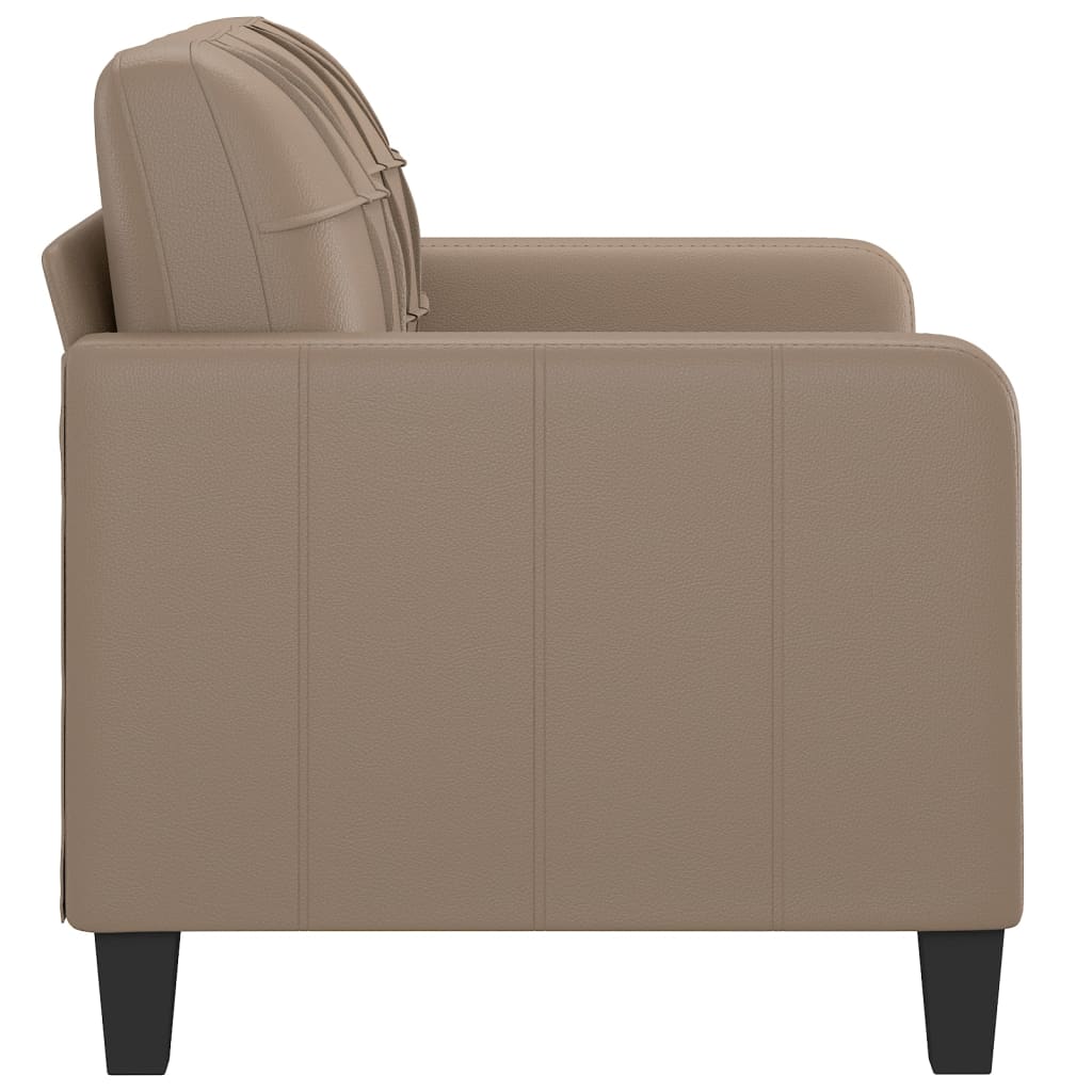 2-Sitzer-Sofa Cappuccino-Braun 120 cm Kunstleder | Stepinfit.de