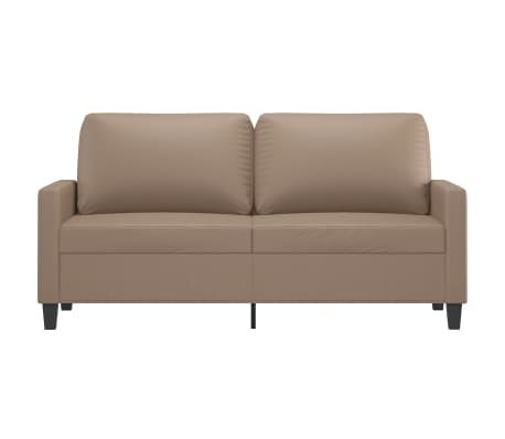 vidaXL 2-Seater Sofa Cappuccino 55.1" Faux Leather