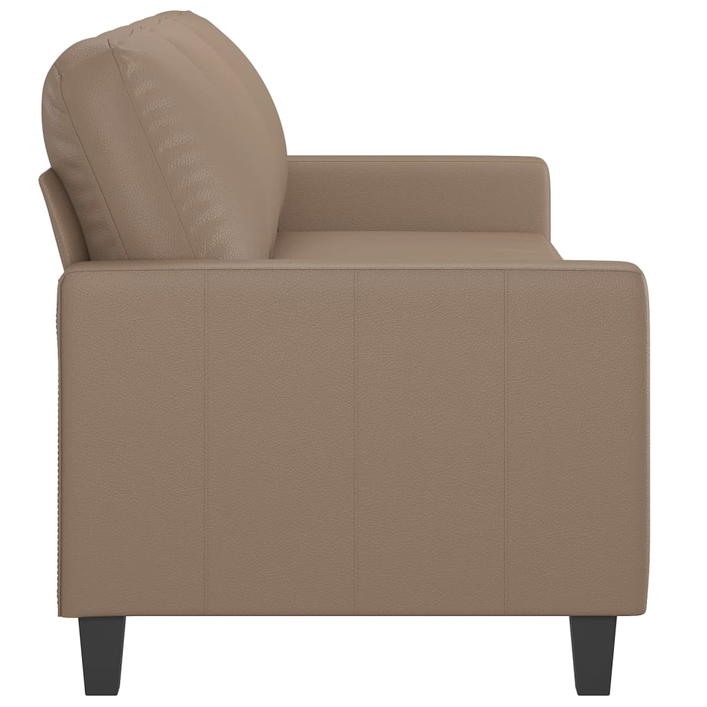3-Sitzer-Sofa Cappuccino-Braun 180 cm Kunstleder | Stepinfit.de
