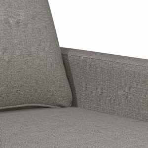 Křeslo světle šedé 60 cm textil - obrázek 6