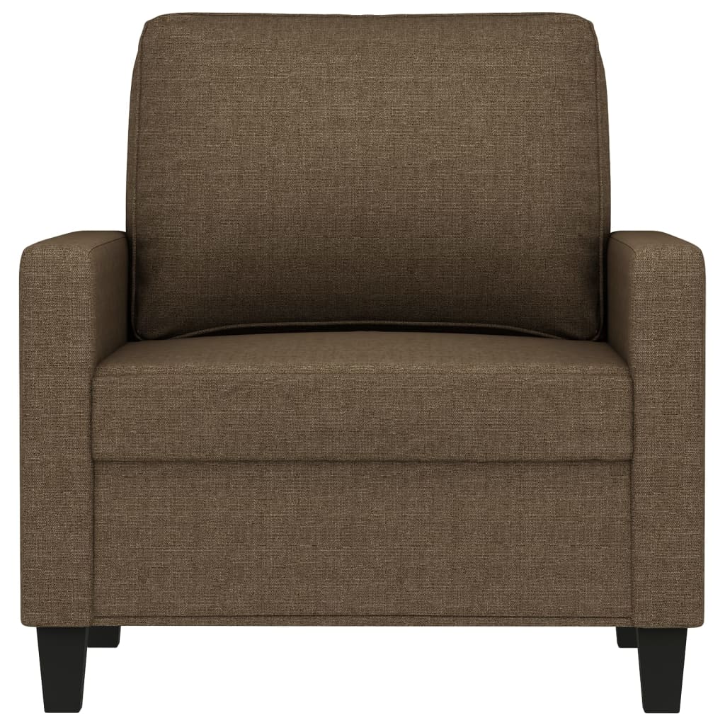 vidaXL Fauteuil 60 cm stof bruin