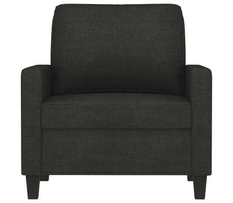 vidaXL Krėslas, juodos spalvos, 60cm, audinys