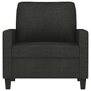 Křeslo černé 60 cm textil - obrázek 3