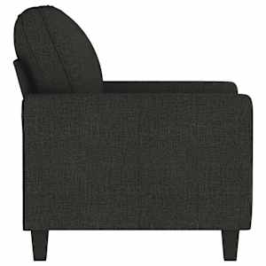 Křeslo černé 60 cm textil - obrázek 4