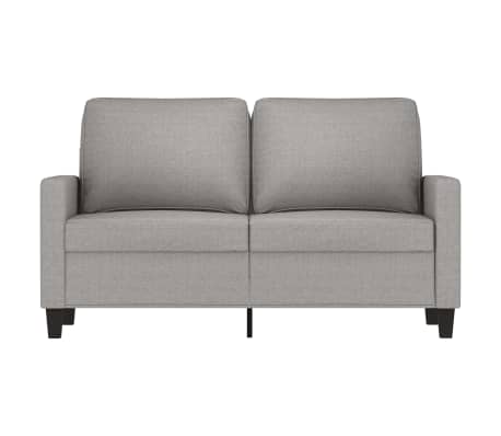 vidaXL 2-Seater Sofa Light Gray 47.2" Fabric