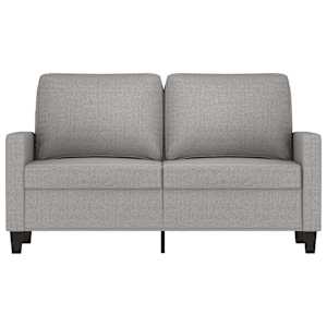 vidaXL 2-Seater Sofa Light Gray 47.2" Fabric