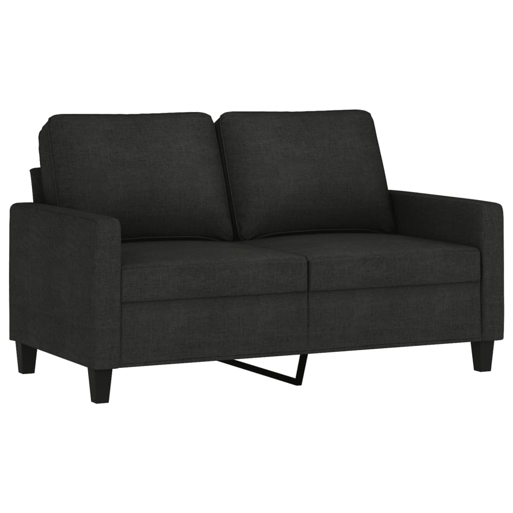2-Sitzer-Sofa Schwarz 120 cm Stoff | Stepinfit.de