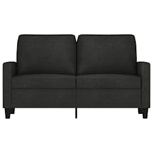 2místná pohovka černá 120 cm textil - obrázek 3