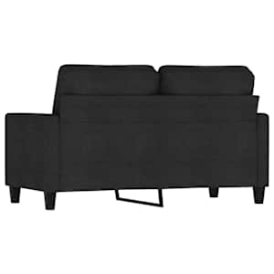 2místná pohovka černá 120 cm textil - obrázek 5