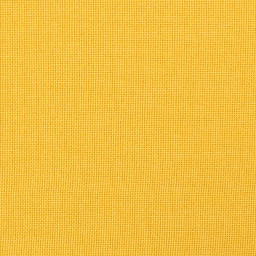 2místná pohovka světle žlutá 120 cm textil