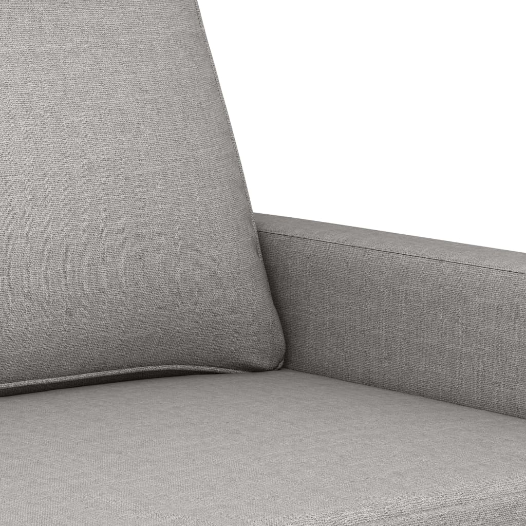 2-Sitzer-Sofa Hellgrau 140 cm Stoff | Stepinfit.de
