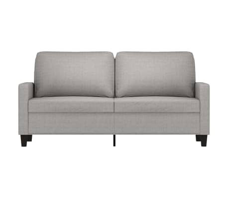 vidaXL 2-personers sofa 140 cm stof lysegrå