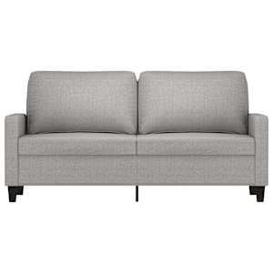vidaXL Dvivietė sofa, &scaron;viesiai pilkos spalvos, 140cm, audinys