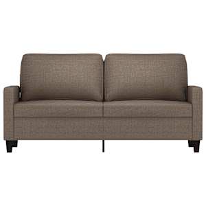 vidaXL Dvivietė sofa, taupe spalvos, 140cm, audinys