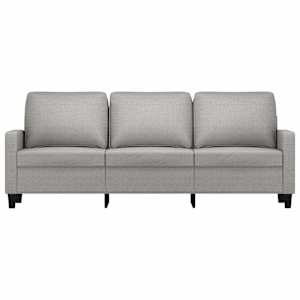 vidaXL Trivietė sofa, &scaron;viesiai pilkos spalvos, 180cm, audinys