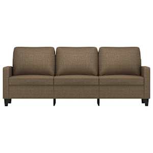 vidaXL Divano a 3 Posti Marrone 180 cm in Tessuto