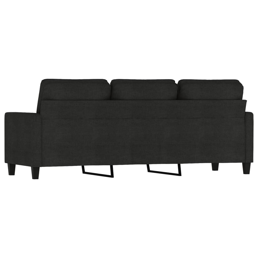 3-Sitzer-Sofa Schwarz 180 cm Stoff | Stepinfit.de