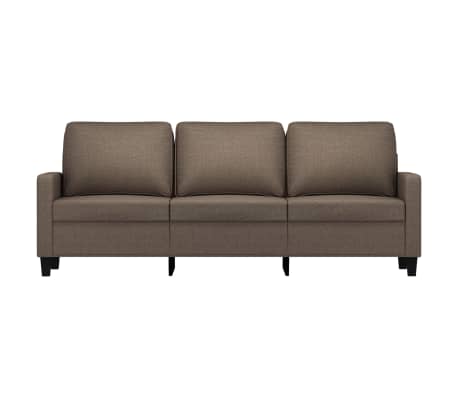 vidaXL Trivietė sofa, taupe spalvos, 180cm, audinys