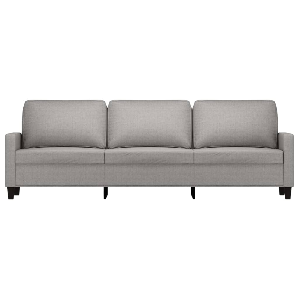 vidaXL 3-Seater Sofa Light Gray 82.7" Fabric