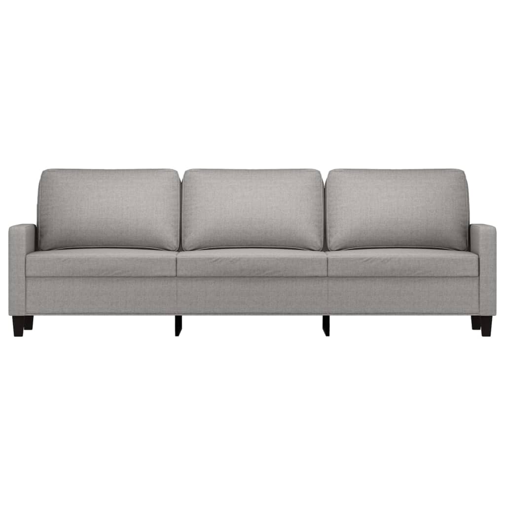 3-Sitzer-Sofa Hellgrau 210 cm Stoff | Stepinfit.de