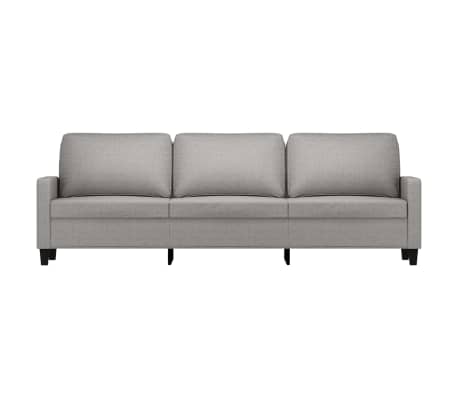 vidaXL 3-Seater Sofa Light Gray 82.7" Fabric