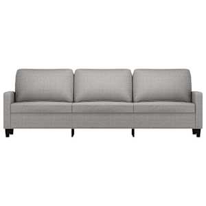 vidaXL 3-Seater Sofa Light Gray 82.7" Fabric