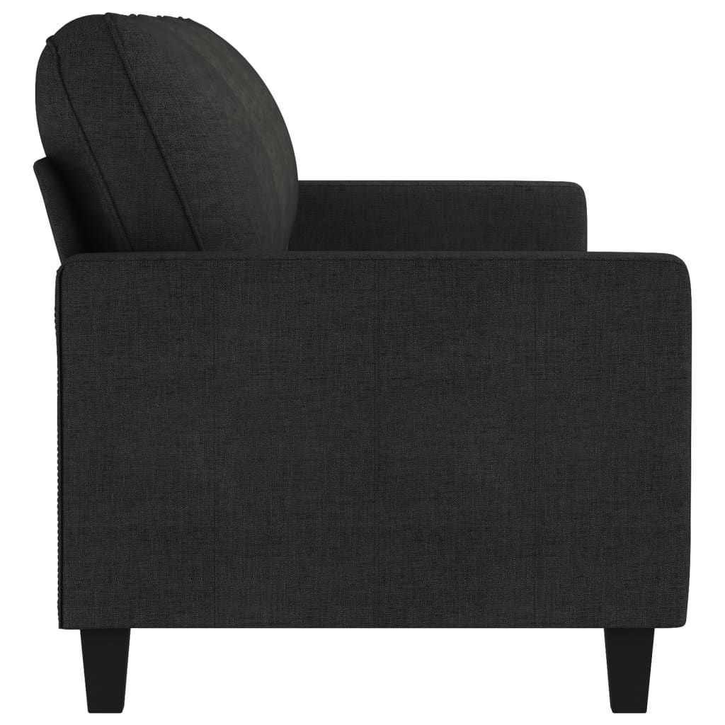 3-Sitzer-Sofa Schwarz 210 cm Stoff-4
