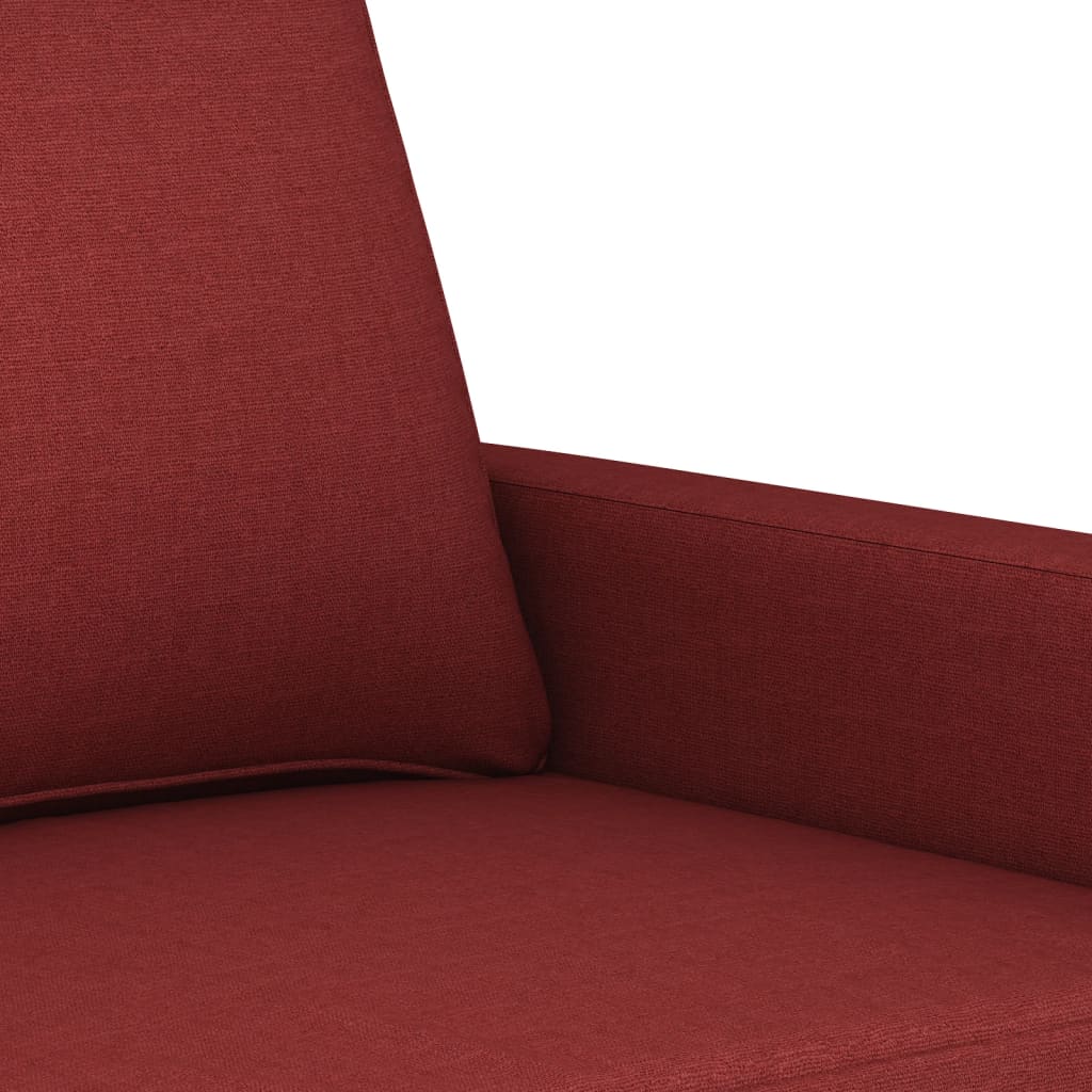 3-Sitzer-Sofa Weinrot 210 cm Stoff | Stepinfit.de