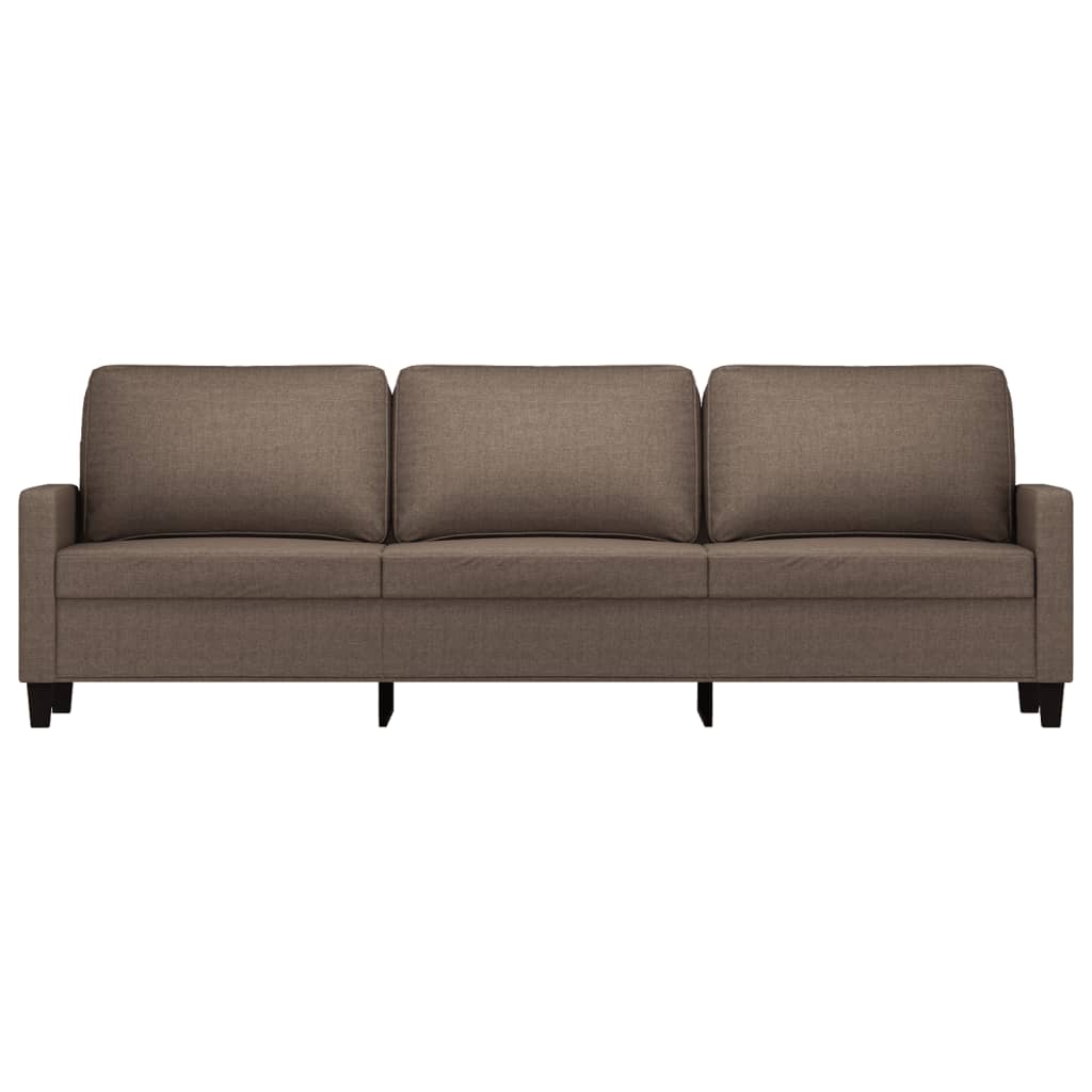 vidaXL Trivietė sofa, taupe spalvos, 180cm, audinys