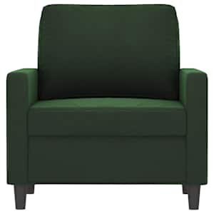 vidaXL Krėslas, tamsiai žalios spalvos, 60cm, aksomas
