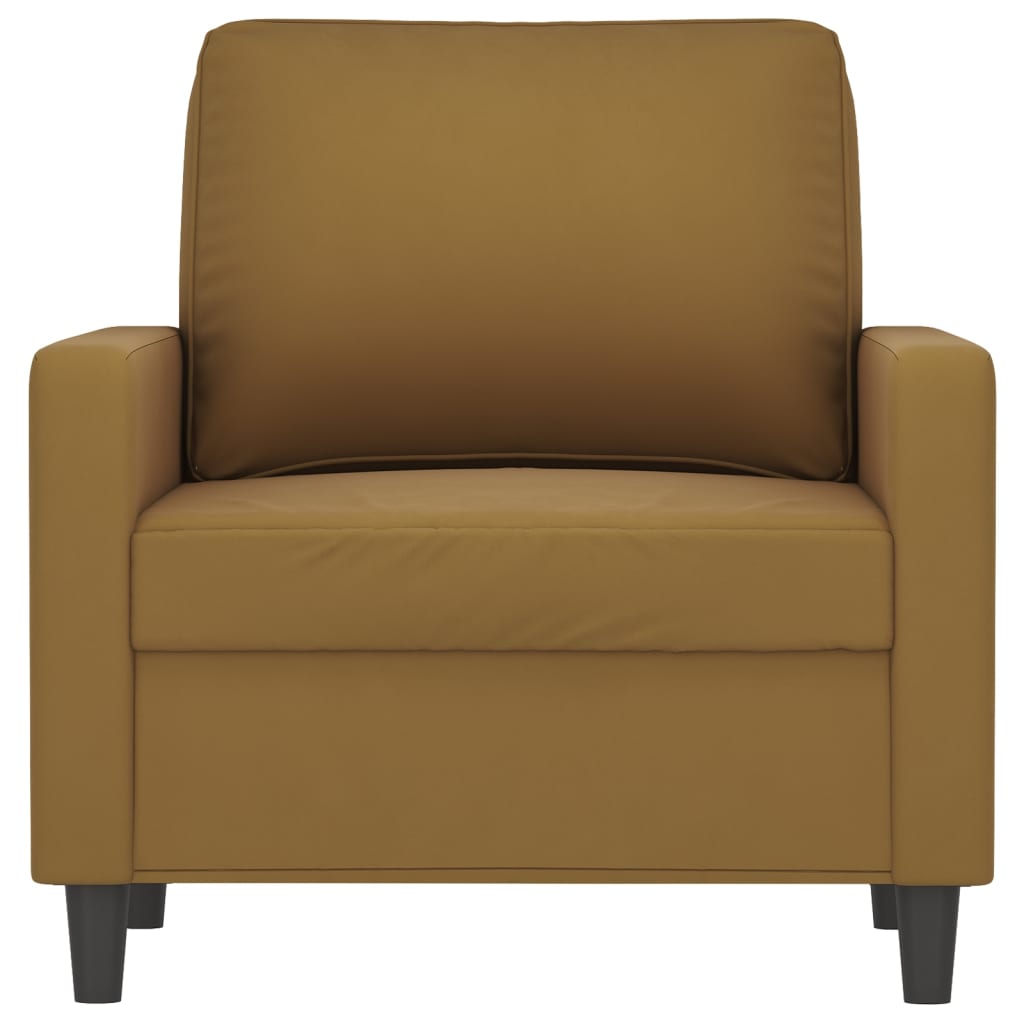 vidaXL Fauteuil 60 cm fluweel bruin