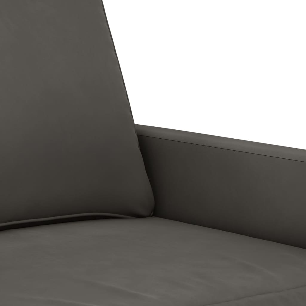 2-Sitzer-Sofa Dunkelgrau 120 cm Samt | Stepinfit.de