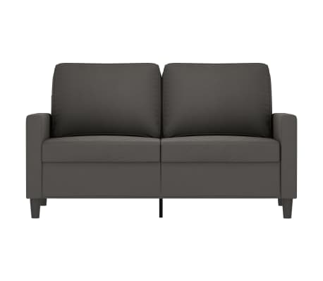 vidaXL Dvivietė sofa, tamsiai pilkos spalvos, 120cm, aksomas