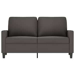 vidaXL Dvivietė sofa, tamsiai pilkos spalvos, 120cm, aksomas