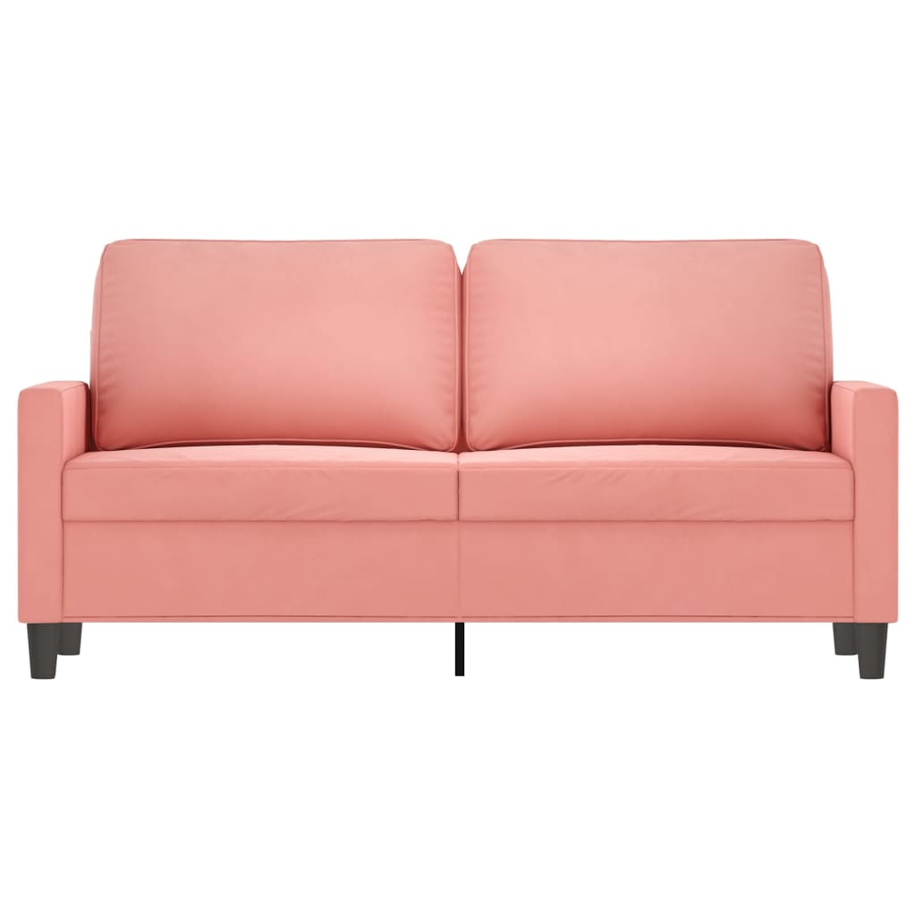 2-Sitzer-Sofa Rosa 140 cm Samt | Stepinfit.de