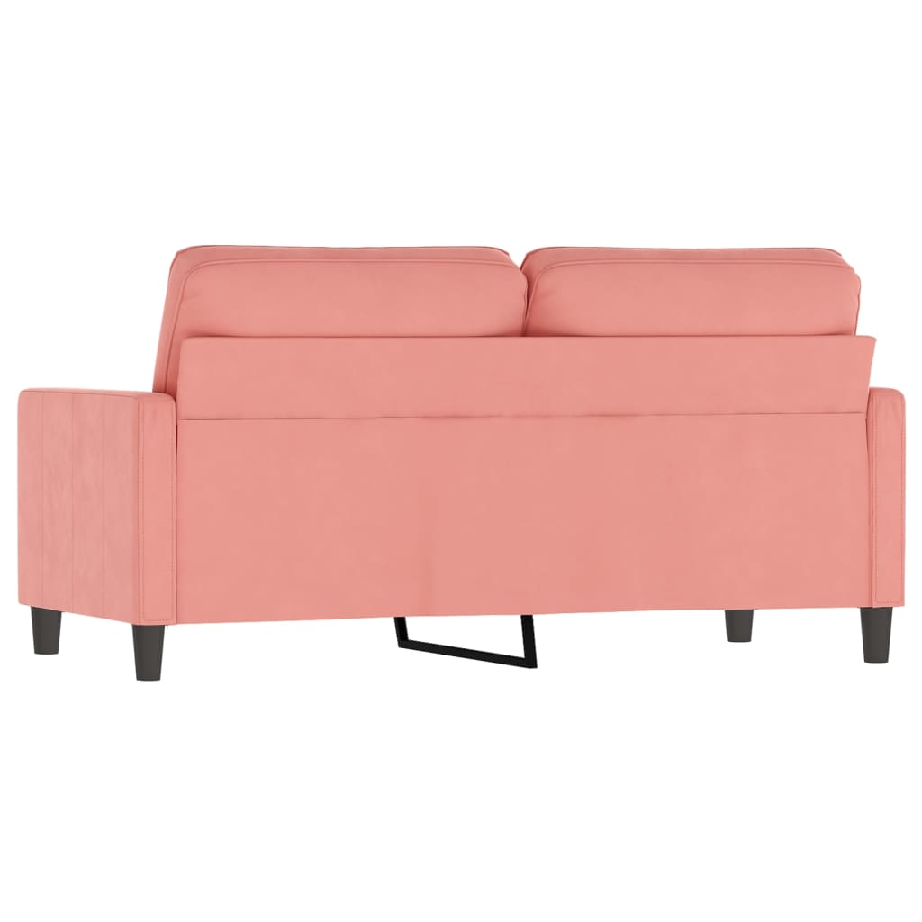 2-Sitzer-Sofa Rosa 140 cm Samt | Stepinfit.de