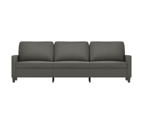 vidaXL Divano a 3 Posti Grigio Scuro 210 cm in Velluto