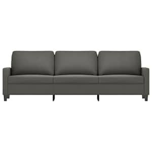 vidaXL Divano a 3 Posti Grigio Scuro 210 cm in Velluto