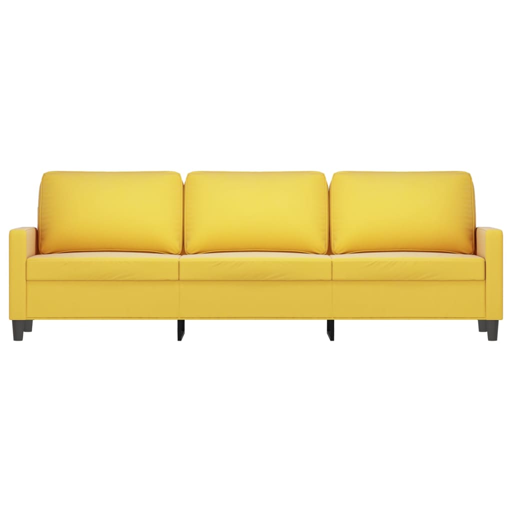 3-Sitzer-Sofa Gelb 210 cm Samt | Stepinfit.de