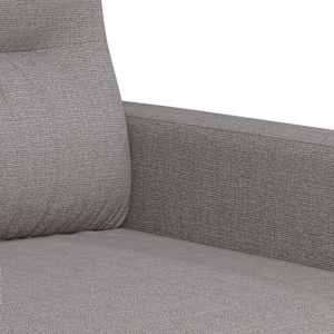 Křeslo světle šedé 60 cm textil - obrázek 6