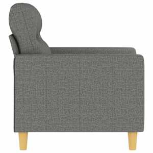 Křeslo tmavě šedé 60 cm textil - obrázek 4