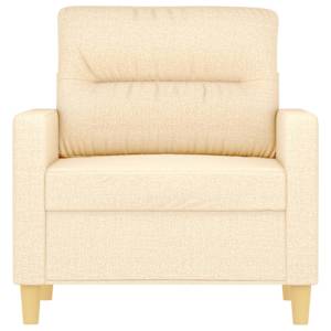 vidaXL Krėslas, kreminės spalvos, 60cm, audinys